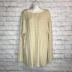 Cable Knit Large Sweater